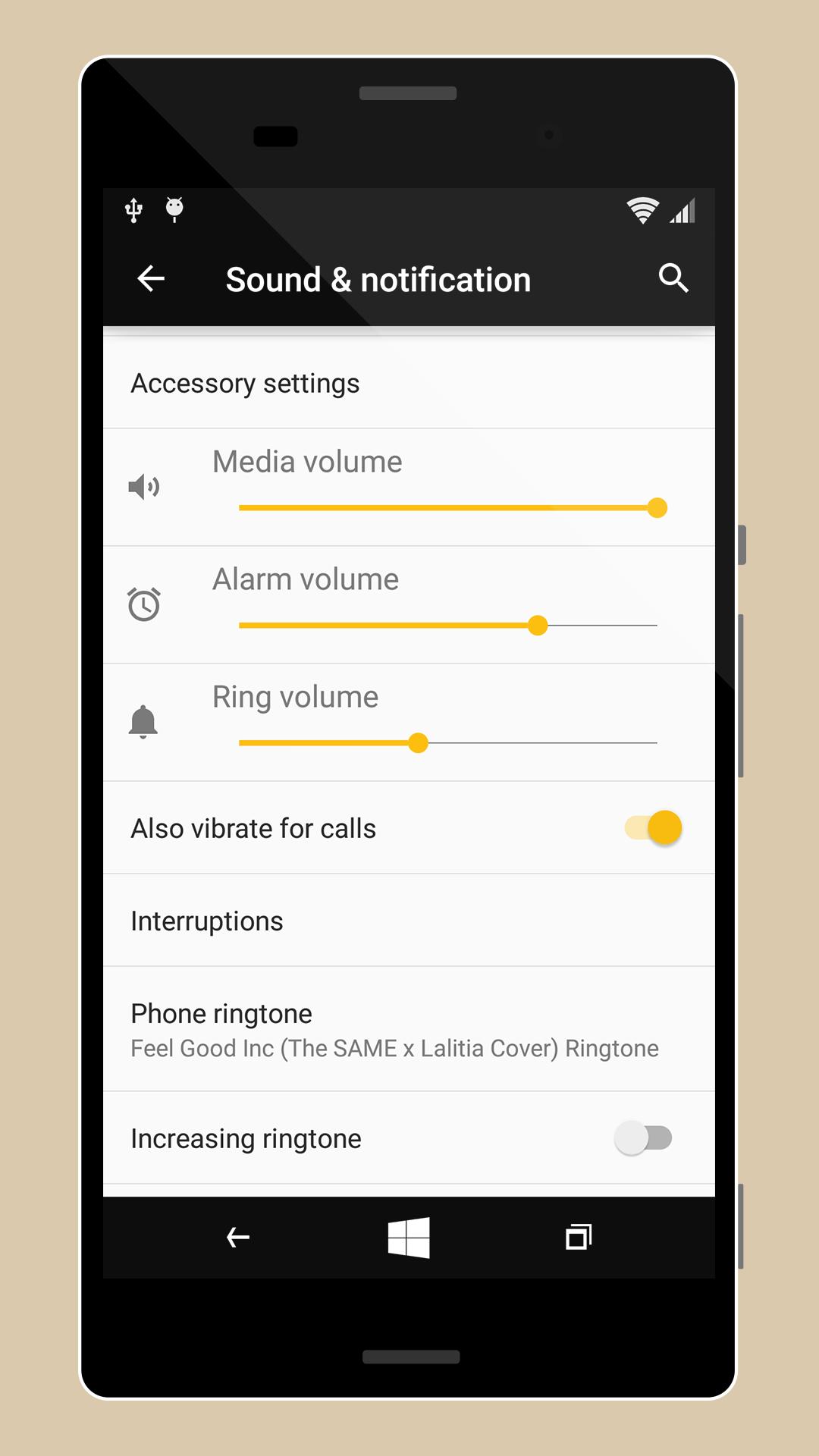 WP8 Yellow | Free Xperia Theme