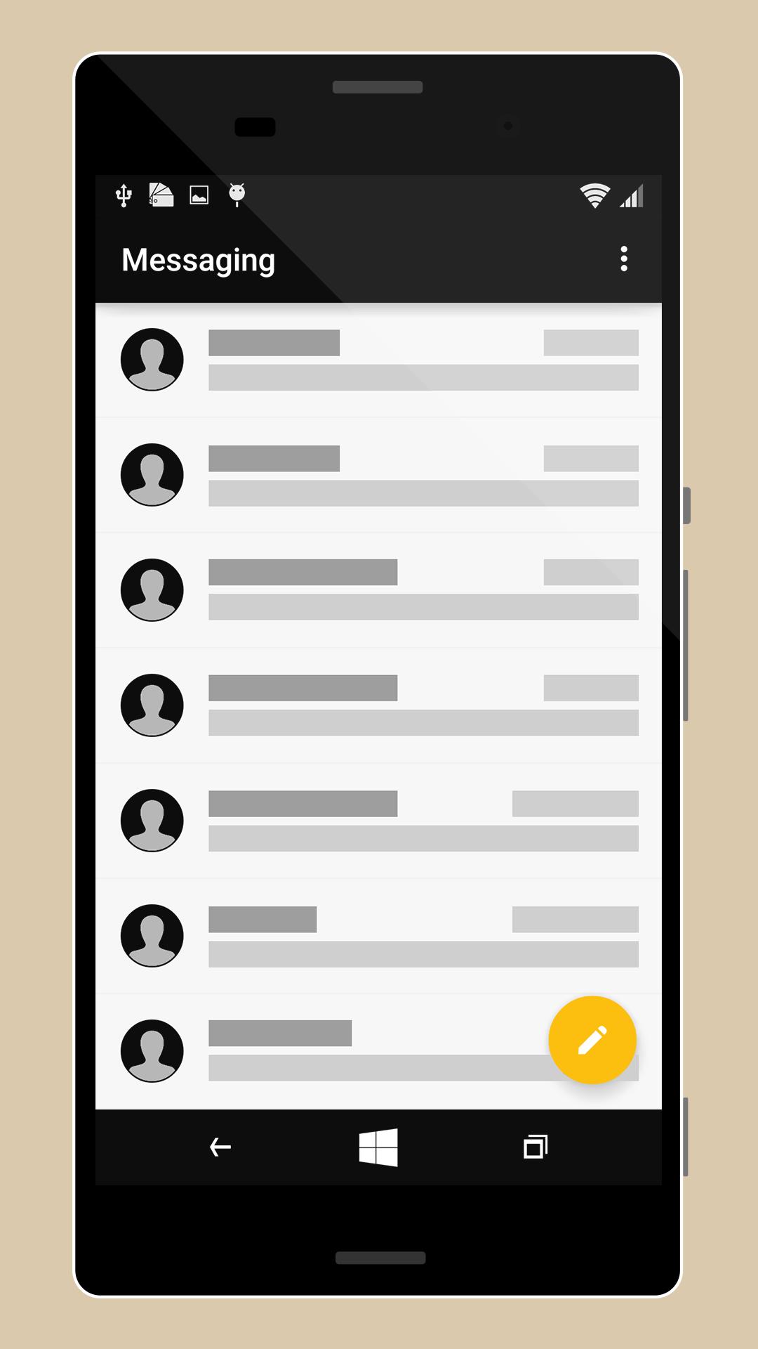 WP8 Yellow | Free Xperia Theme