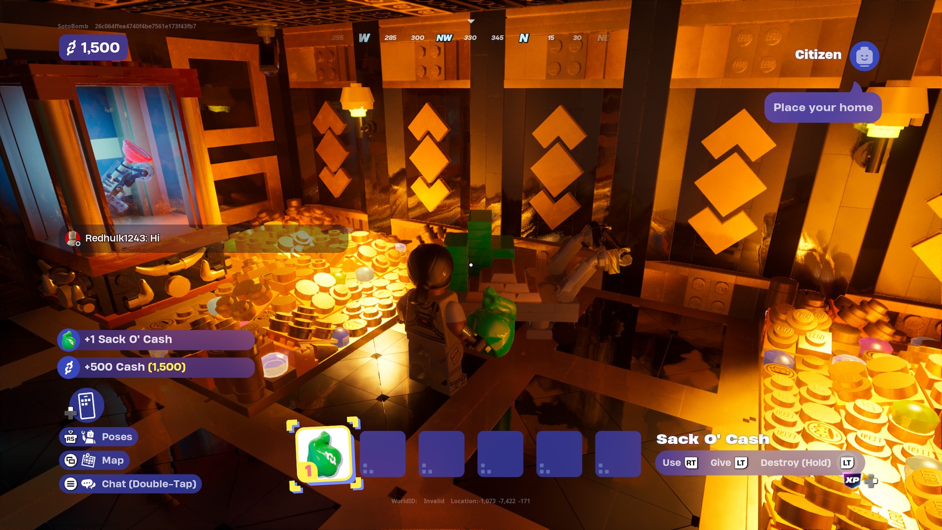 Como invadir o Bank Vault e roubar um saco o dinheiro na vida de tijolos de lego Fortnite