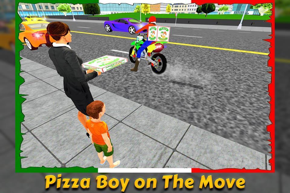 Moto Pizza Delivery Bike: Deliver Pizza in City
