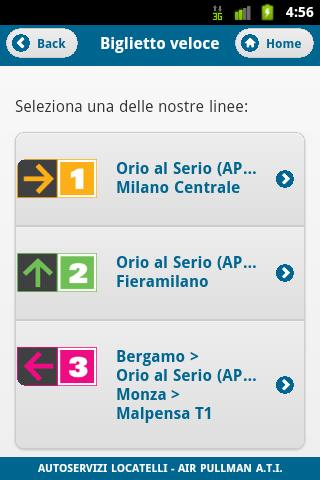 Orio Shuttle Mobile