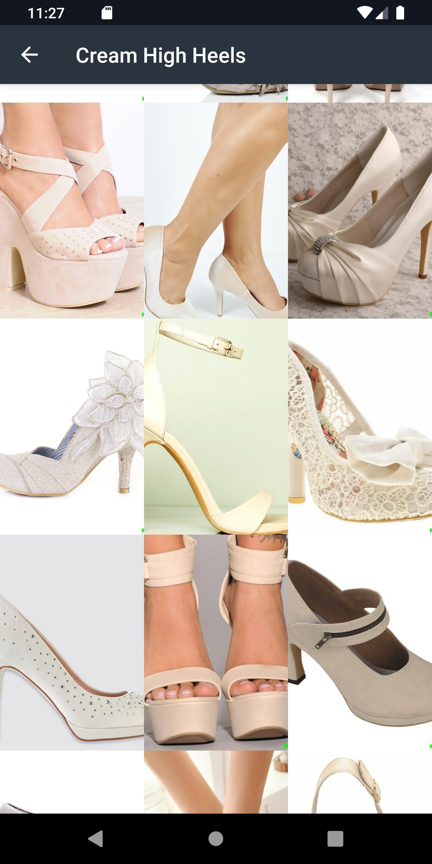Cream High Heels