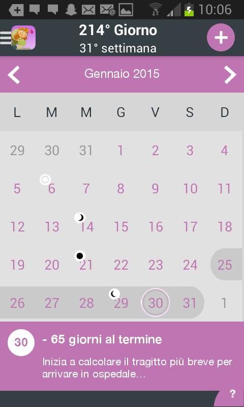 PinkUP Gravidanza, La Mia App.
