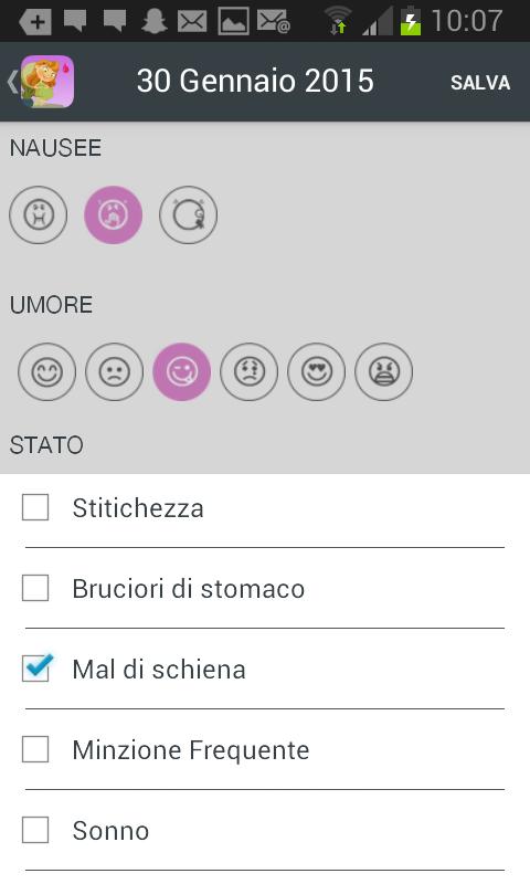 PinkUP Gravidanza, La Mia App.