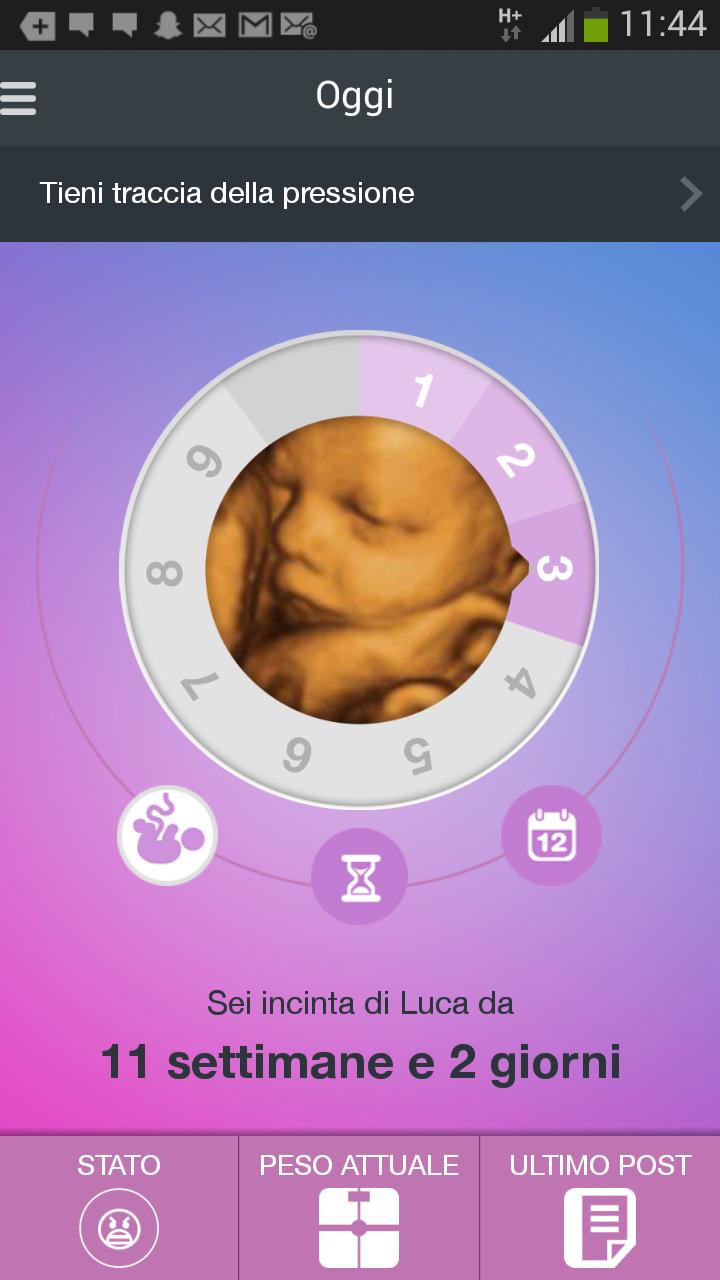 PinkUP Gravidanza, La Mia App.