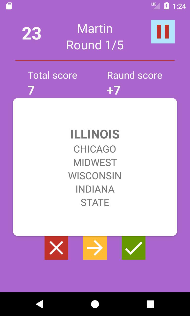 Taboo Word Game