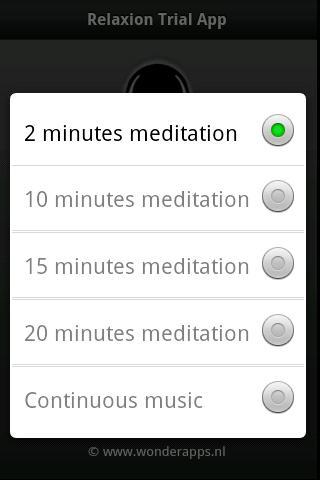Relaxation Trial App