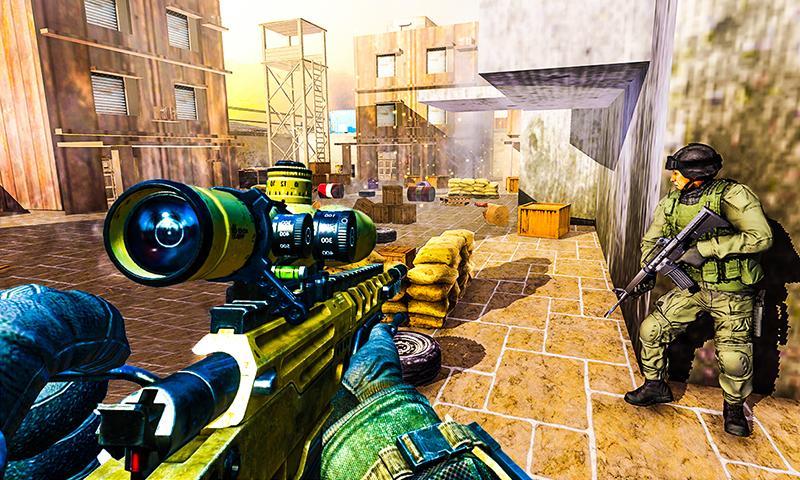 Counter Terrorist Army Paintball; Sniper shooting