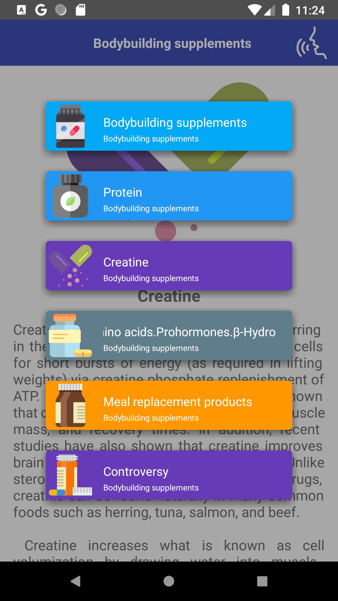 Bodybuilding supplements