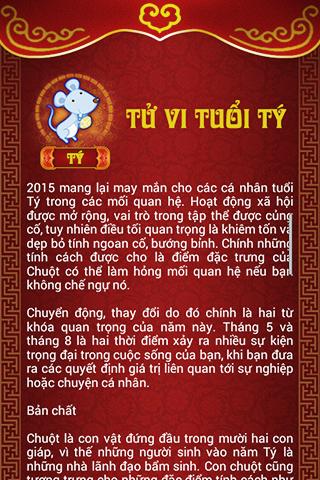 Tu vi 2015