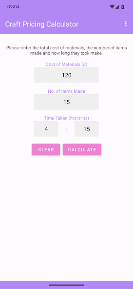 Craft Pricing Calculator