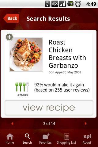 Epicurious Recipe App
