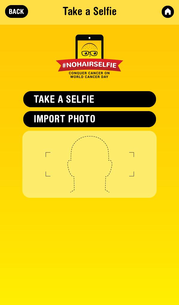 #NoHairSelfie