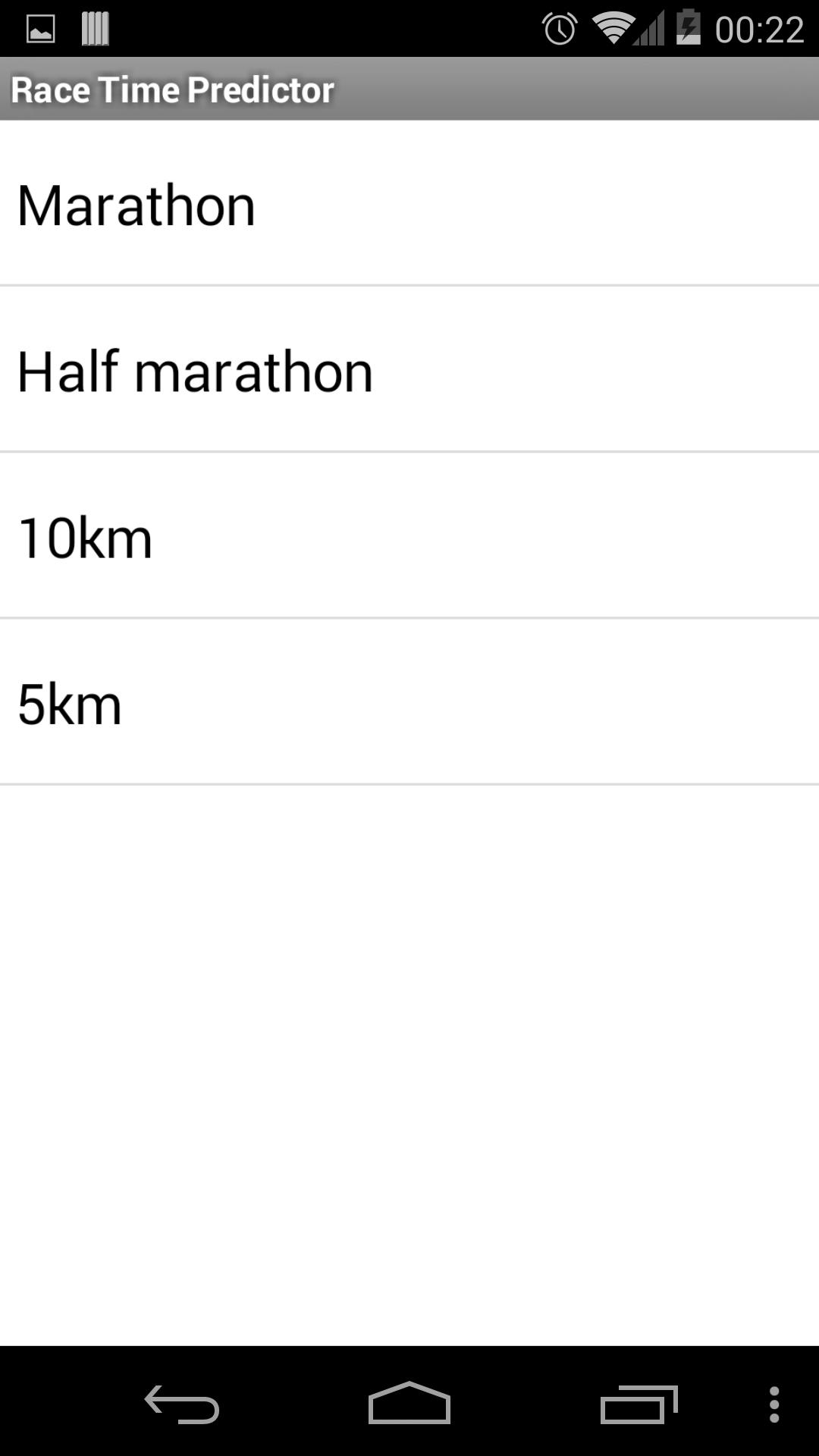Race Time Predictor