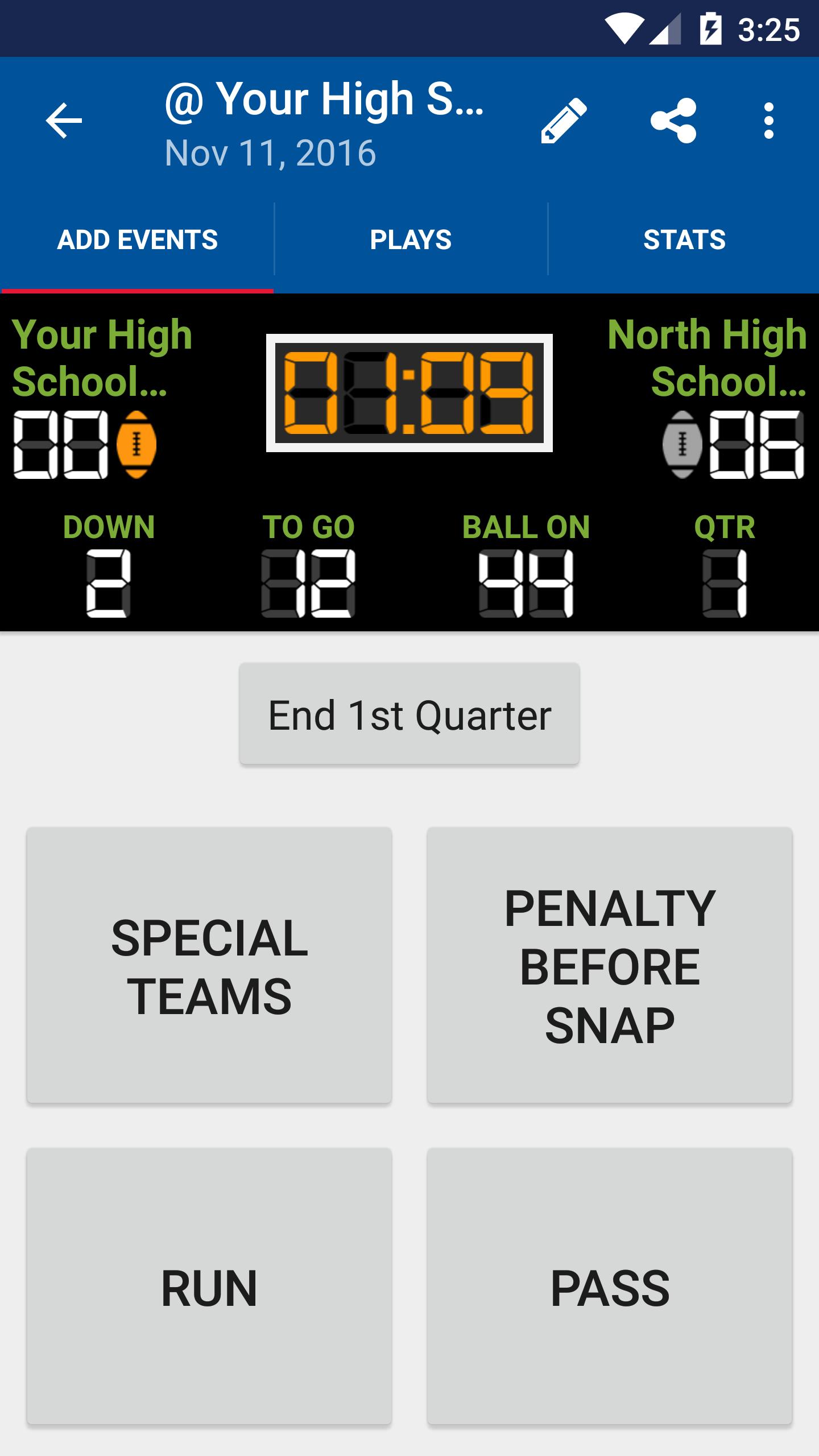 DS Football Statware