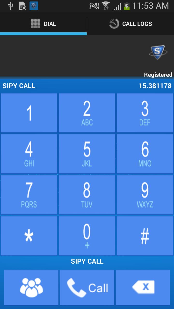 SIPY CALL 2 MoSIP DIaler