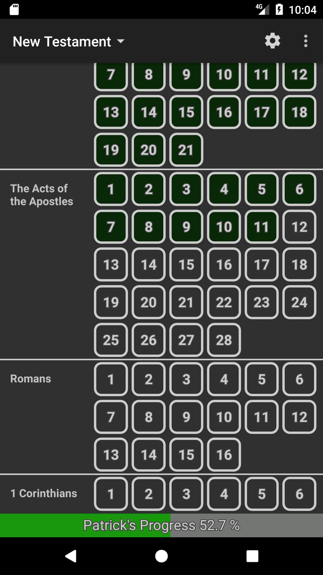 Bible Reading Chart