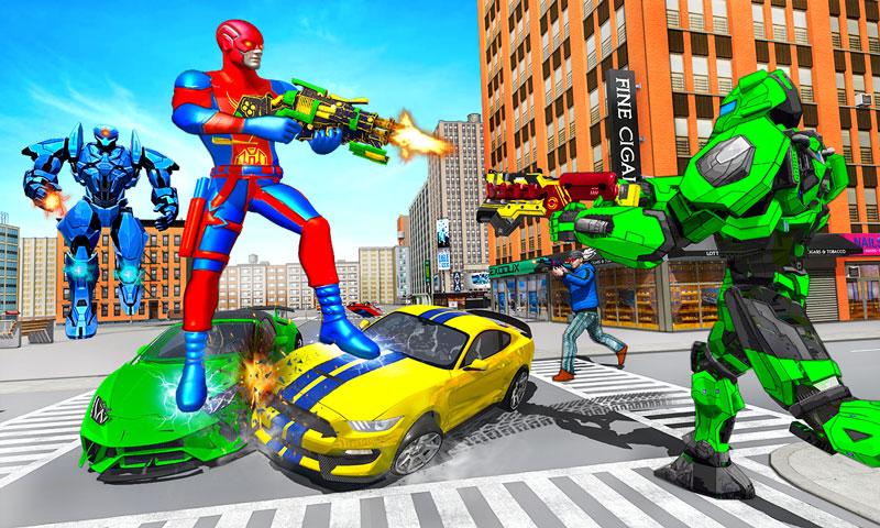 Top Speed Hero Police Robot Cop Gangster Crime