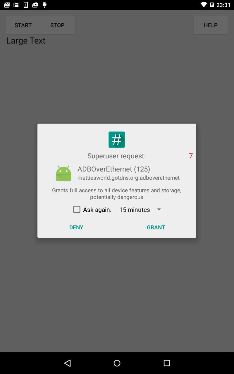 ADB over Ethernet