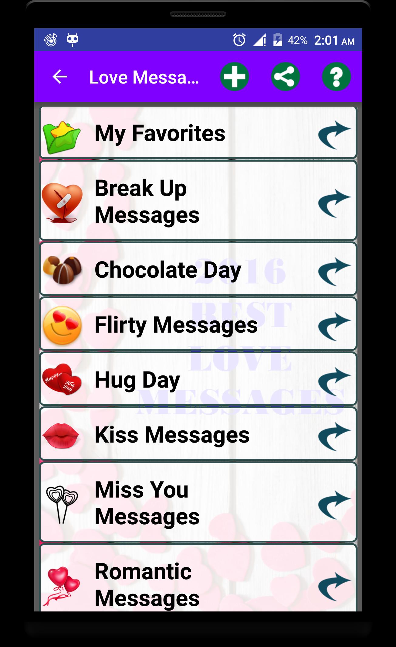 2017 Love Message for Whatsapp
