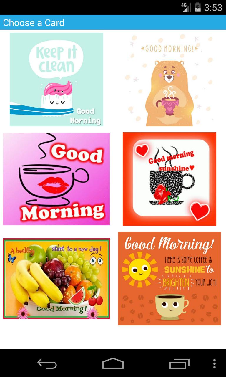 Good Morning Card