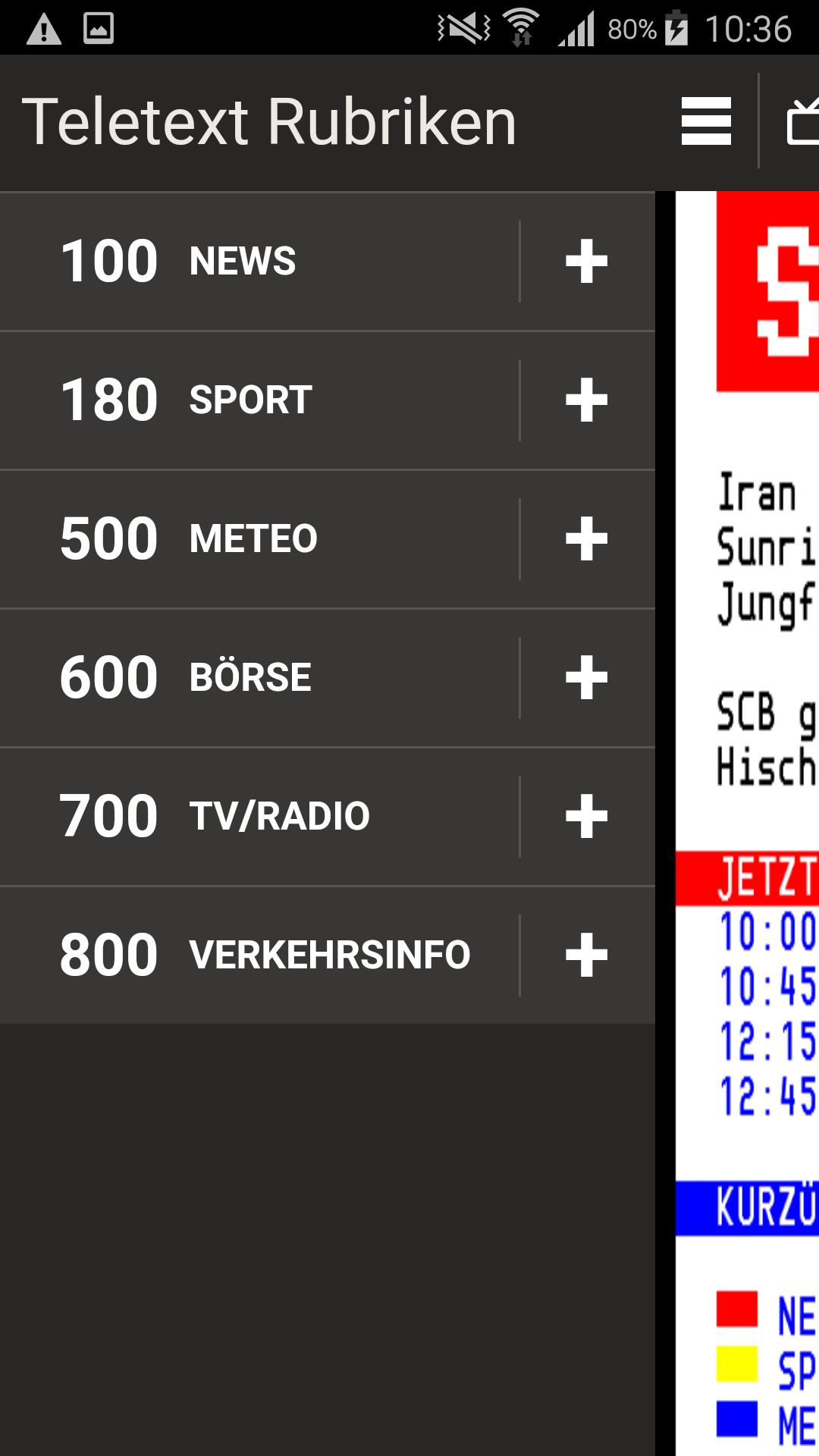 TELETEXT (mobile Website)