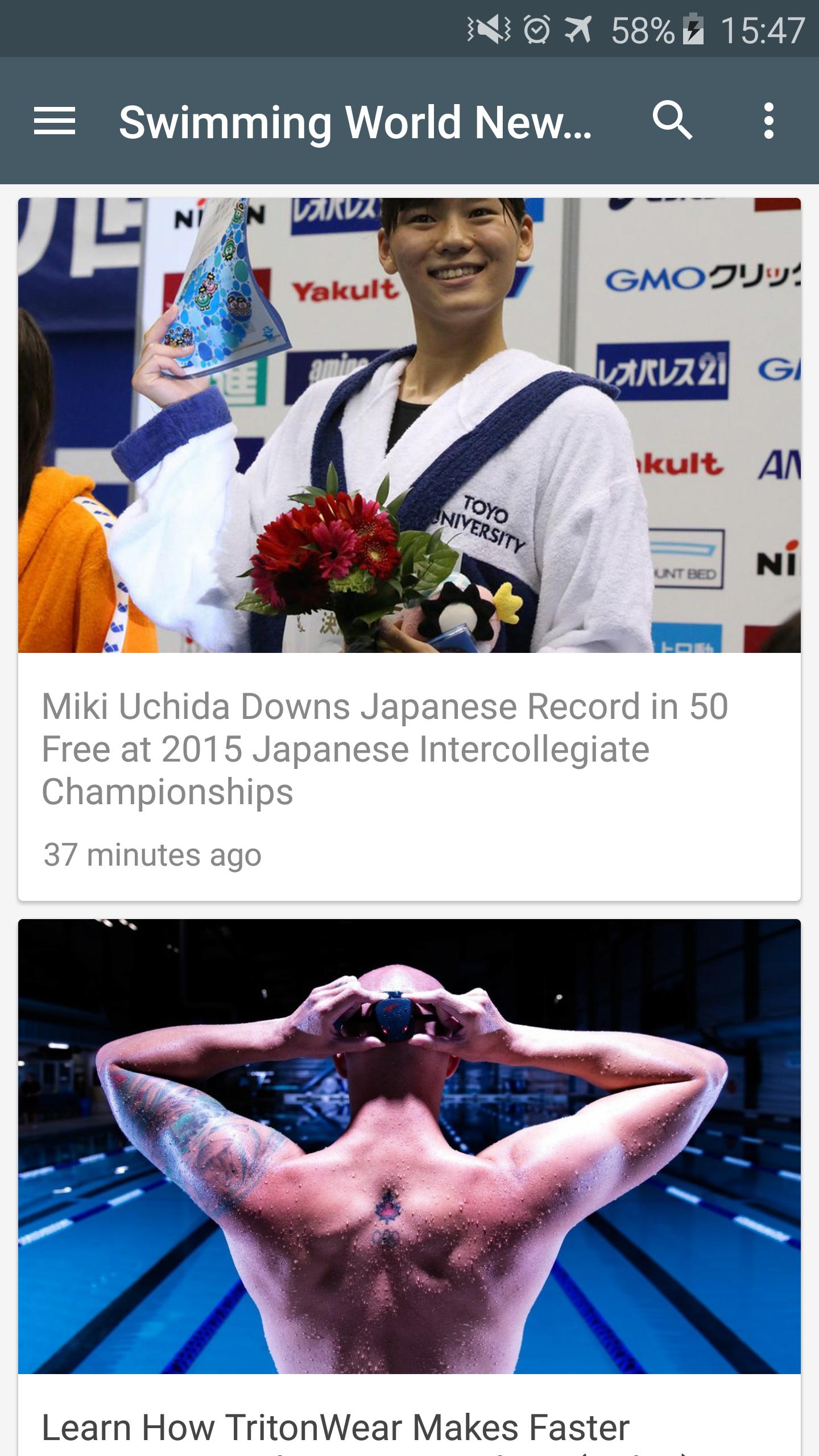 Swimming News