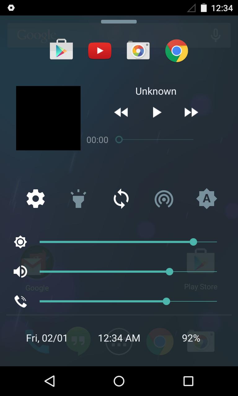 Quick Control Panel