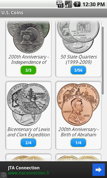 USA and Euro Coins