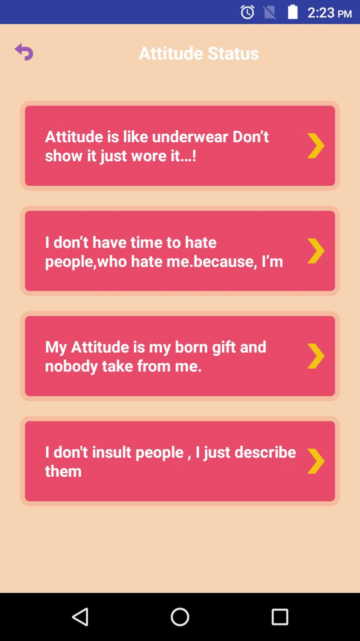 Latest Attitude Love Status Co