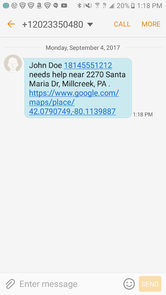 911HelpSMS