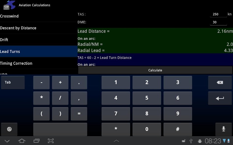 Aviation Calculations