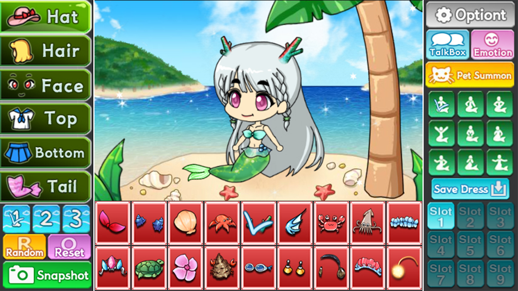 Mermaid Girl : dress up game