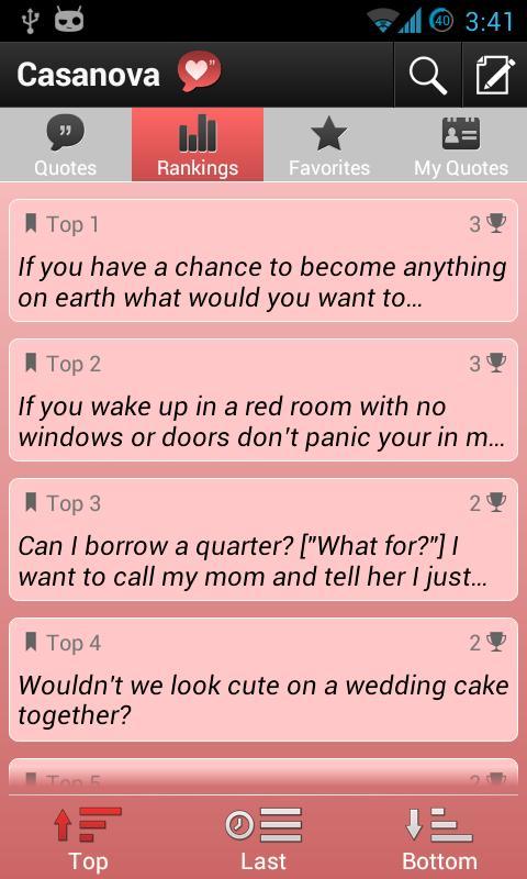 Casanova Love Quotes