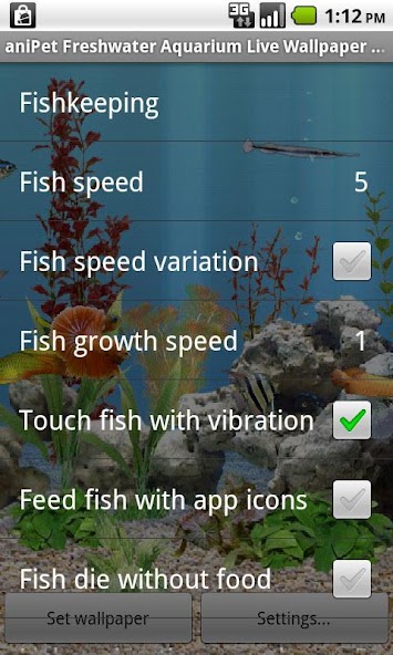 aniPet Freshwater Live WP