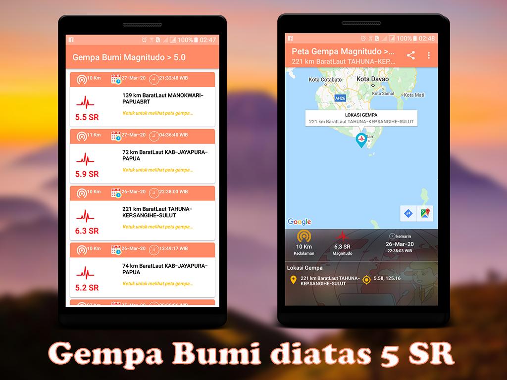 Info Gempa Bumi & Peringatan T