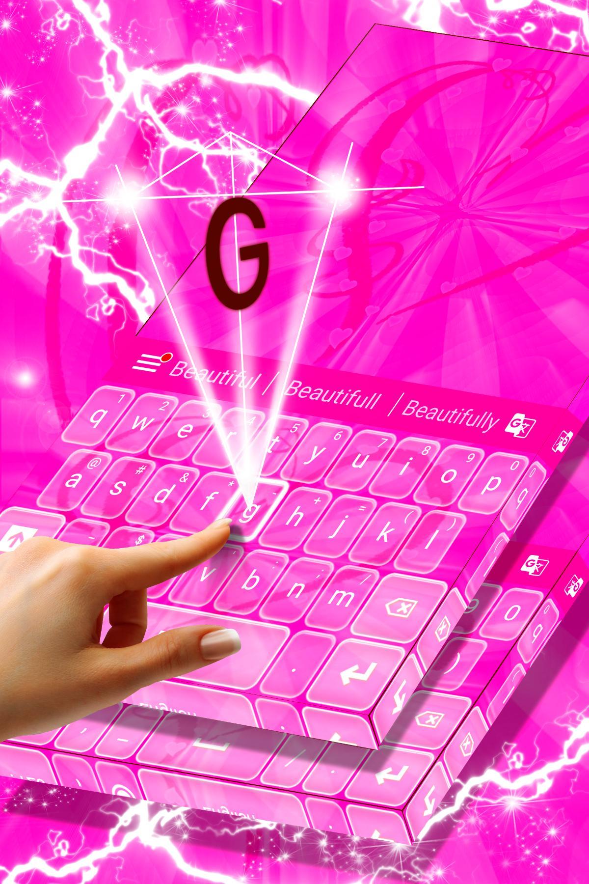 Hot Pink Keyboard Theme