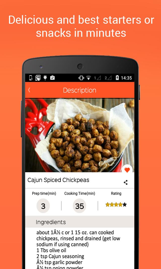 Starters & Snacks Diet recipes