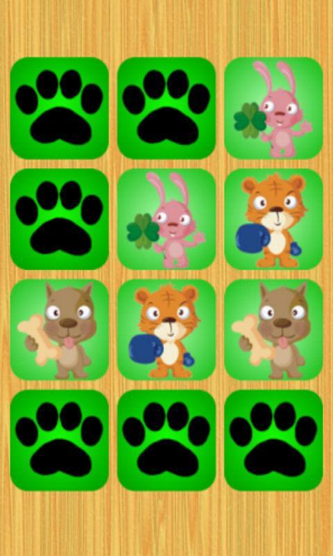 Kid's Match Picture Cards Game