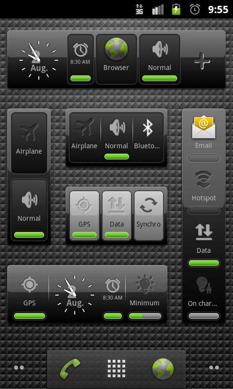 Black&glossy skins gX Switches