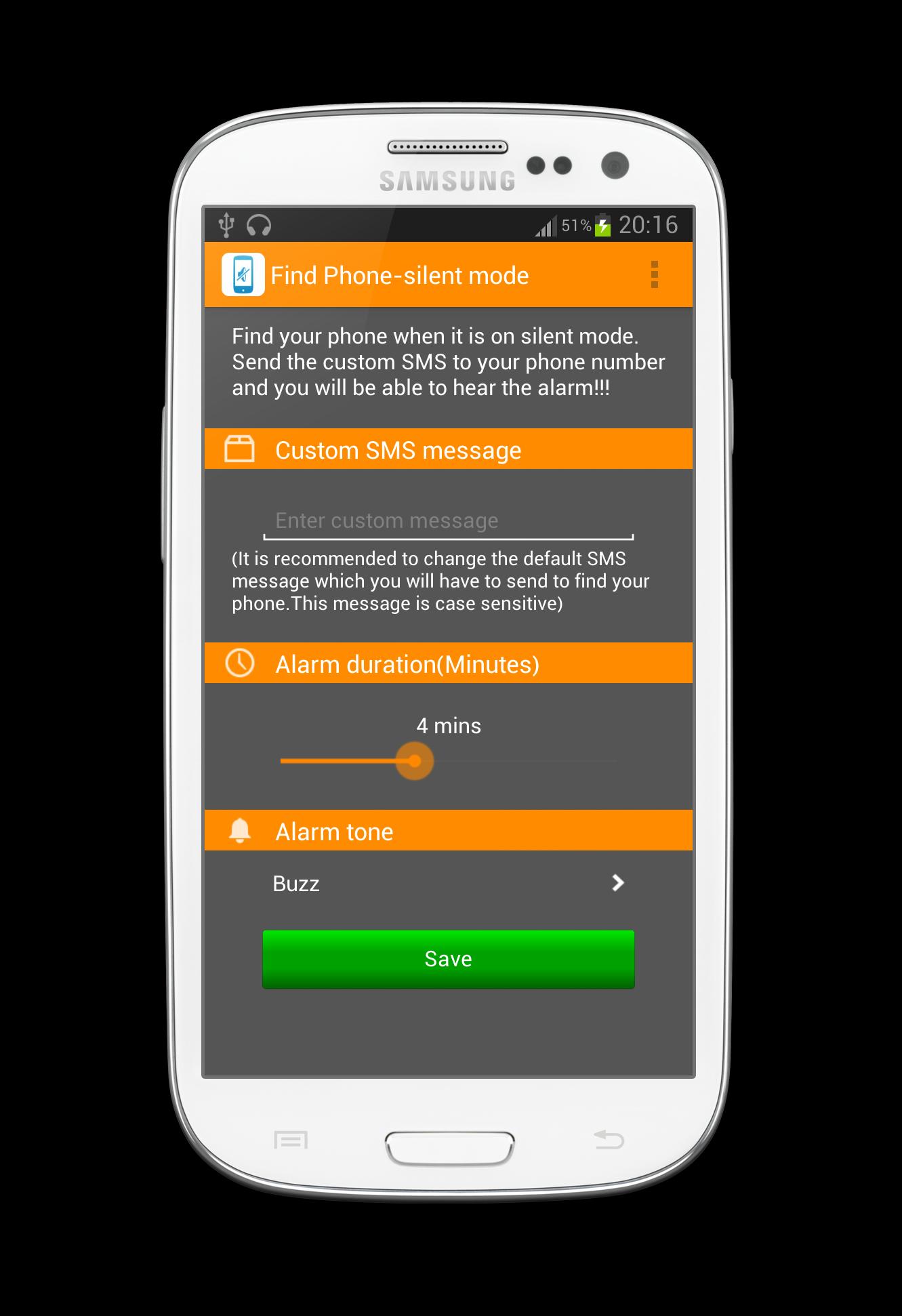 Find Phone -silent mode