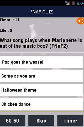 FNAF Trivia Quiz