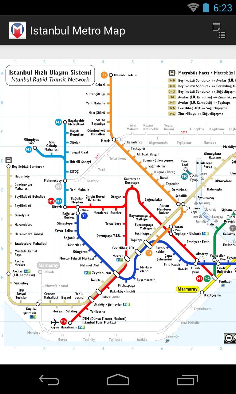 Istanbul Metro Map