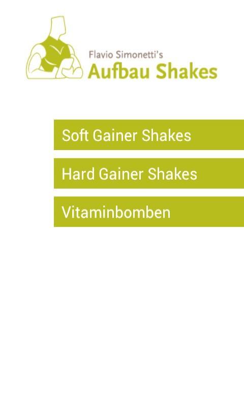 Masse Aufbau Shakes ohne Prote