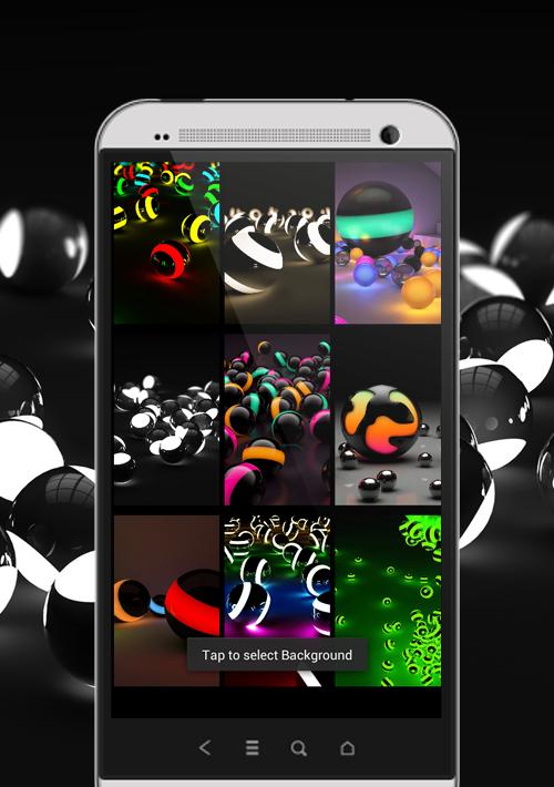 3D Light Balls Screen Lock