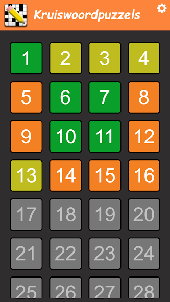 Kruiswoordpuzzel Nederlands