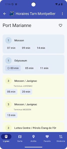 Horaires TAM Montpellier