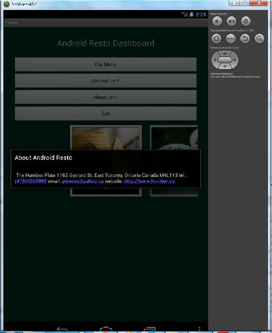 Generic Android Restaurant APP