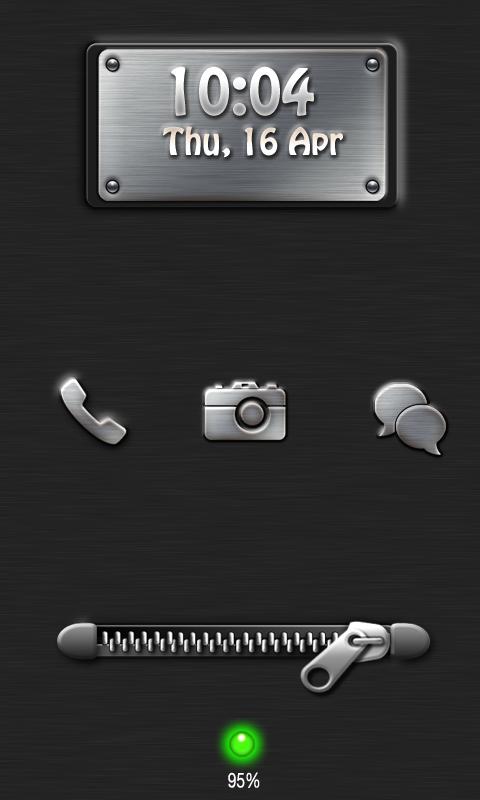 Zipper Slider Screen Lock
