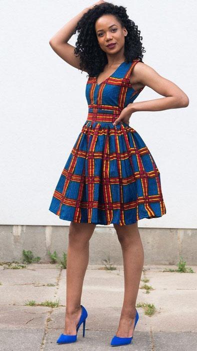 Short Ankara Gowns Styles